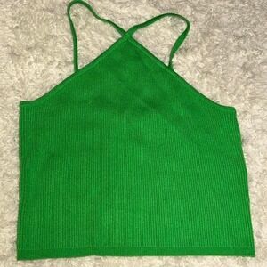 Green‎ H&M halter top